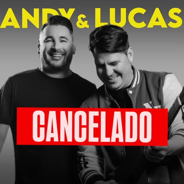 Andy Morales, de Andy & Lucas reacciona con dureza tras la suspensión de un concierto: “Yo habría cancelado la gira”