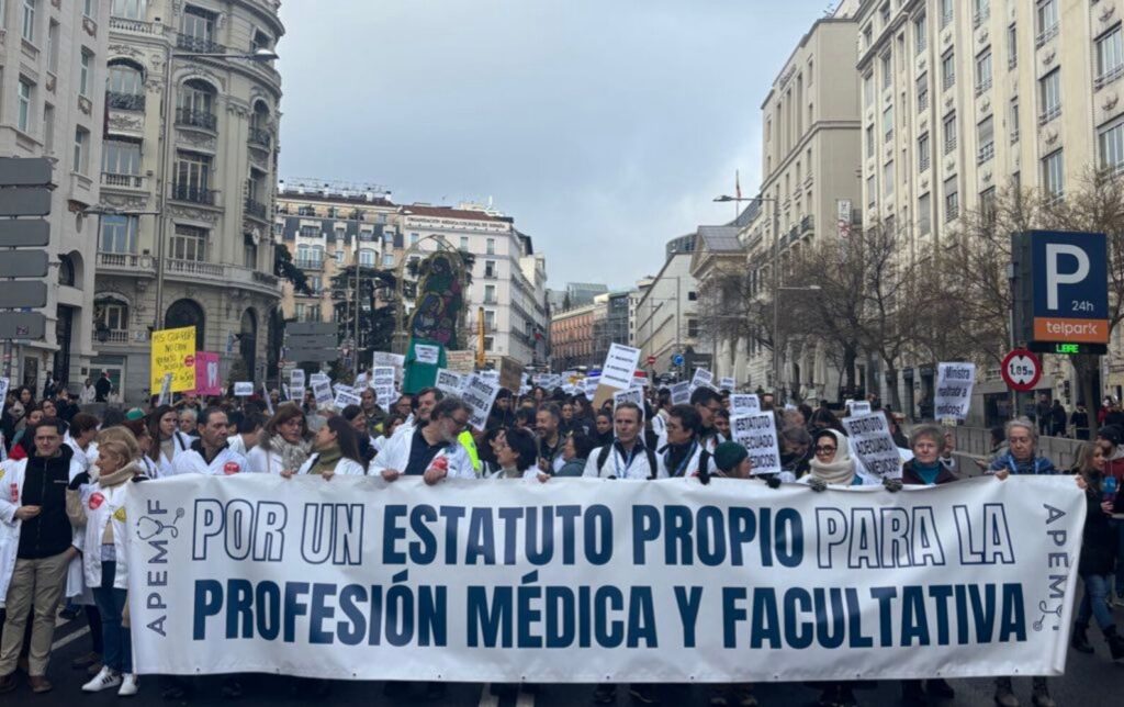 Los médicos inician su primera semana de huelga en toda España con paros previstos hasta junio
