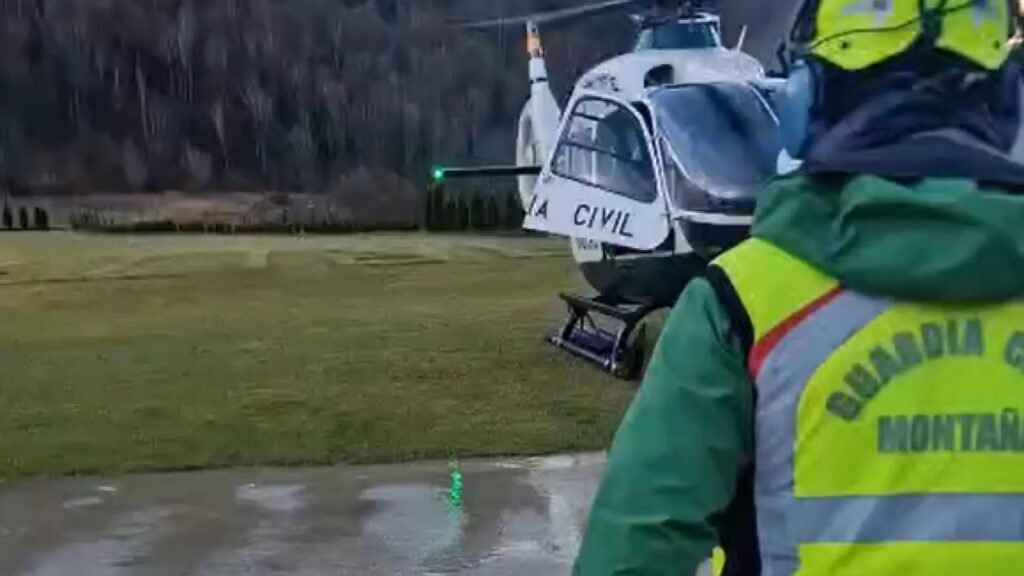 Cinco montañeros heridos tras caer en la Gran Diagonal de Peña Telera (Huesca) y ser rescatados en helicóptero medicalizado
