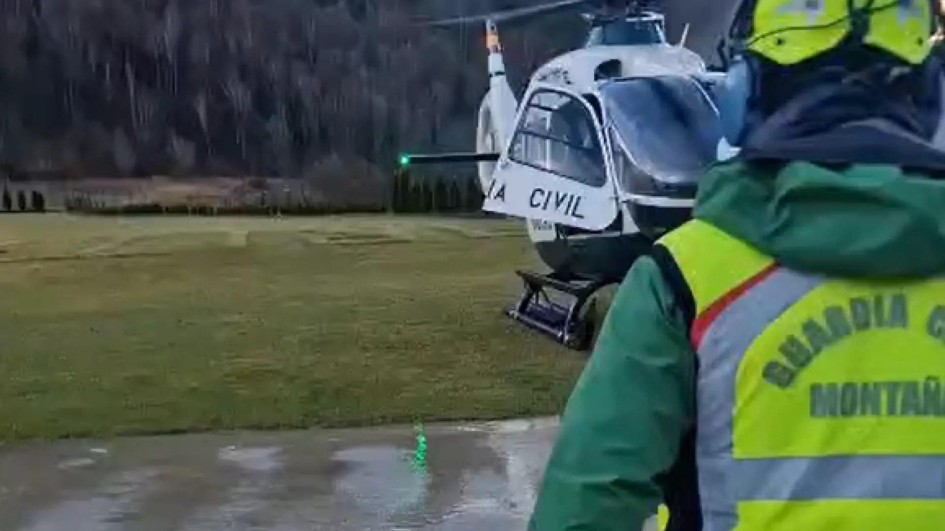 Cinco montañeros heridos tras caer en la Gran Diagonal de Peña Telera (Huesca) y ser rescatados en helicóptero medicalizado