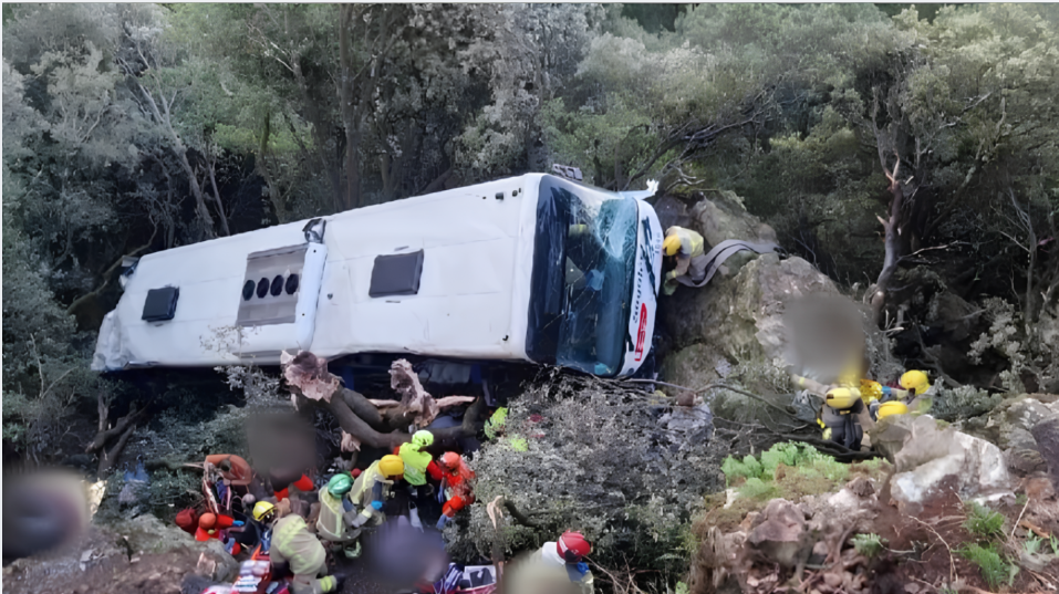 Los Mossos investigan si el autobús accidentado en Fogars llevaba demasiados pasajeros de pie