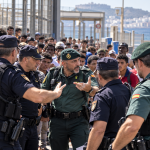 El jefe de la Policía quiso cerrar la frontera de Ceuta, pero la Guardia Civil se opuso por miedo a una tragedia