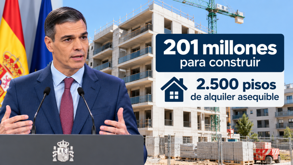 El Gobierno destina 201 millones para construir 2.500 viviendas de alquiler asequible
