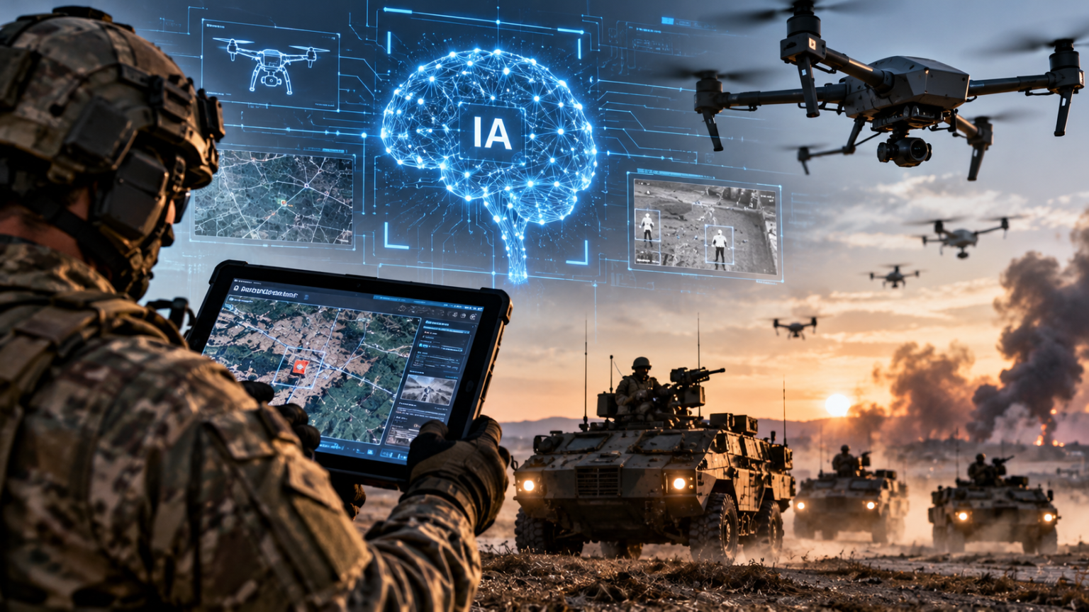 Drones con inteligencia artificial, ciberataques y cucarachas espía: las nuevas tecnologías que están cambiando la guerra