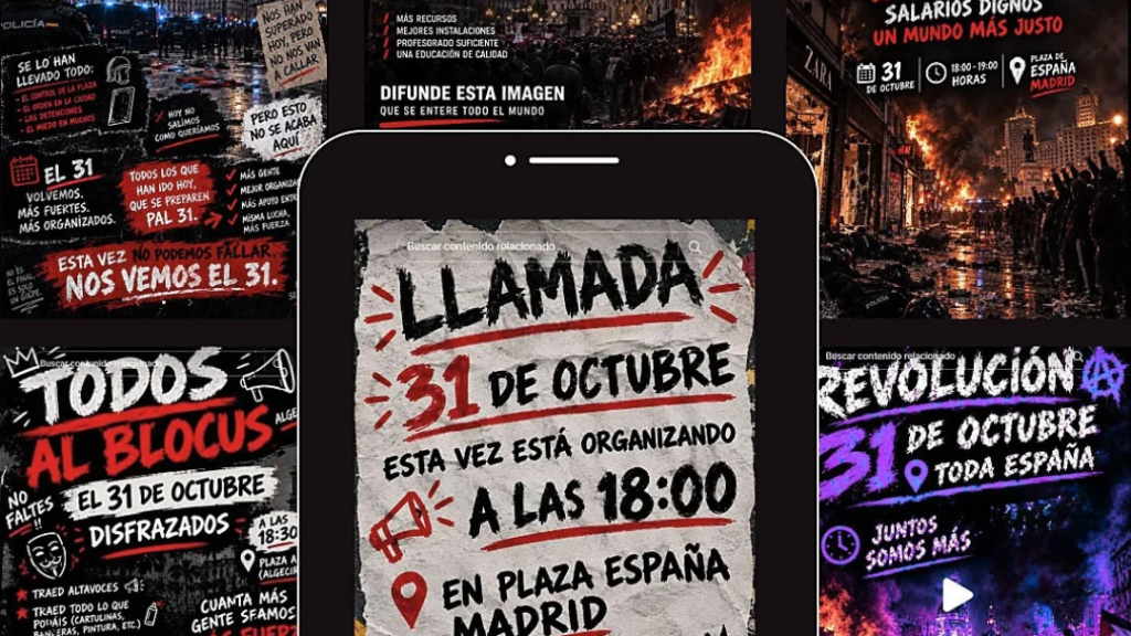Alerta en 18 localidades españolas ante posibles saqueos en Halloween: la red Blocus señala tiendas de lujo