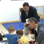Pedro Sánchez visita Los Nuberinos, la escuela infantil pública y gratuita de 0 a 3 años de Gijón