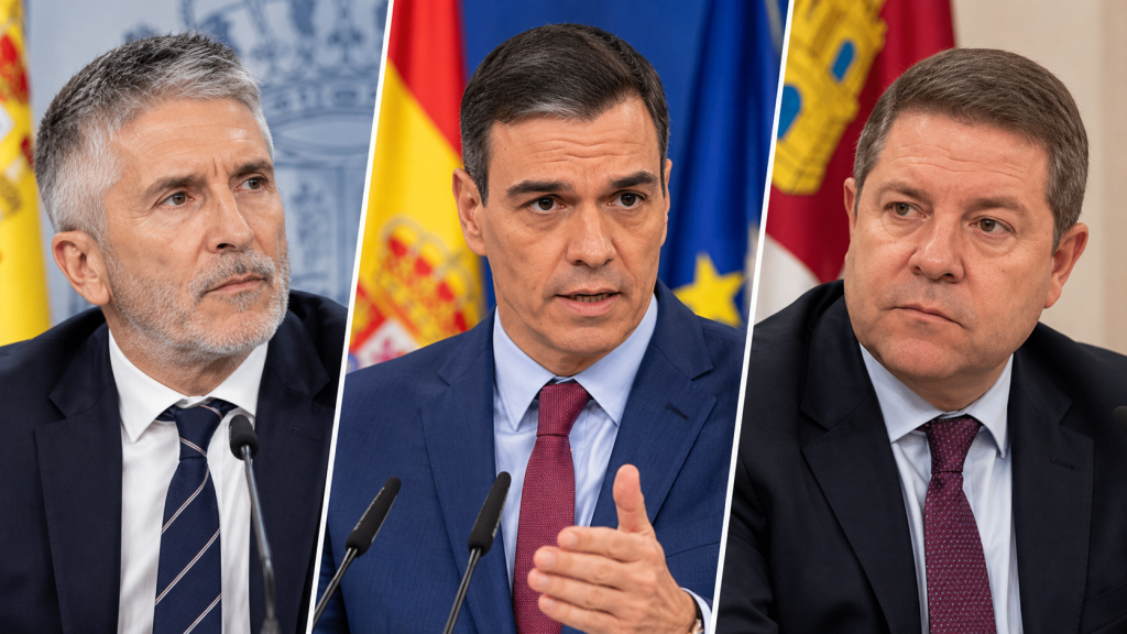 Sánchez participa en la reunión de coordinación por el accidente ferroviario de Urda