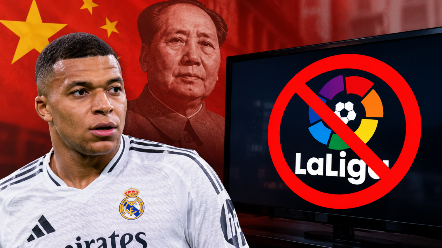 China suspende las emisiones de LaLiga tras la polémica de Mbappé con un meme de Mao Zedong